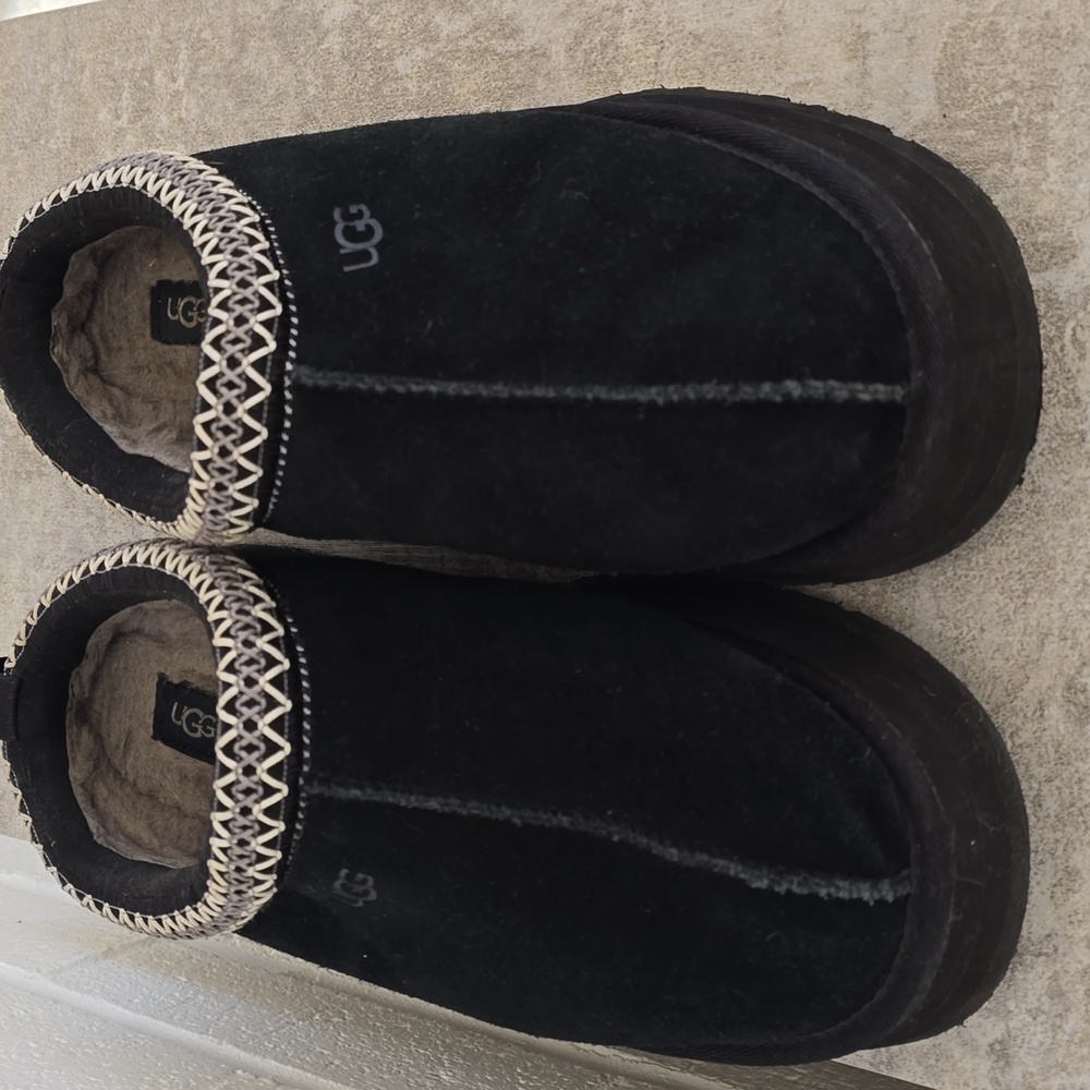 UGG Women's Tazz Slip-On Platform Mule Slippers Black Color Suze 10 - Picture 4 of 14